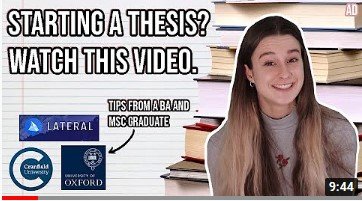 (AD, OC) How I Got Over 80% on my Masters Thesis | 5 Tips for Getting Started with Research